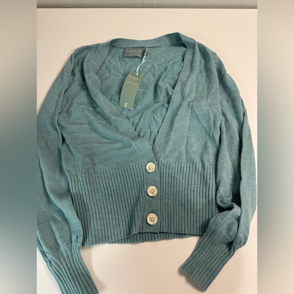 Deploy ESTUARY FINE MERINO KNIT CARDIGAN XS NWT